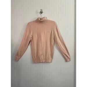 Calvin Klein Women's Peach Turtleneck Sweater Size S